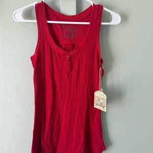 P.J. Salvage Red Tank Top